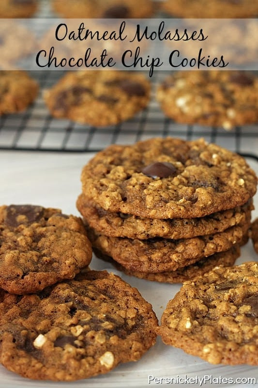 Healthy Oatmeal Molasses Cookies
 chewy oatmeal raisin cookies with molasses