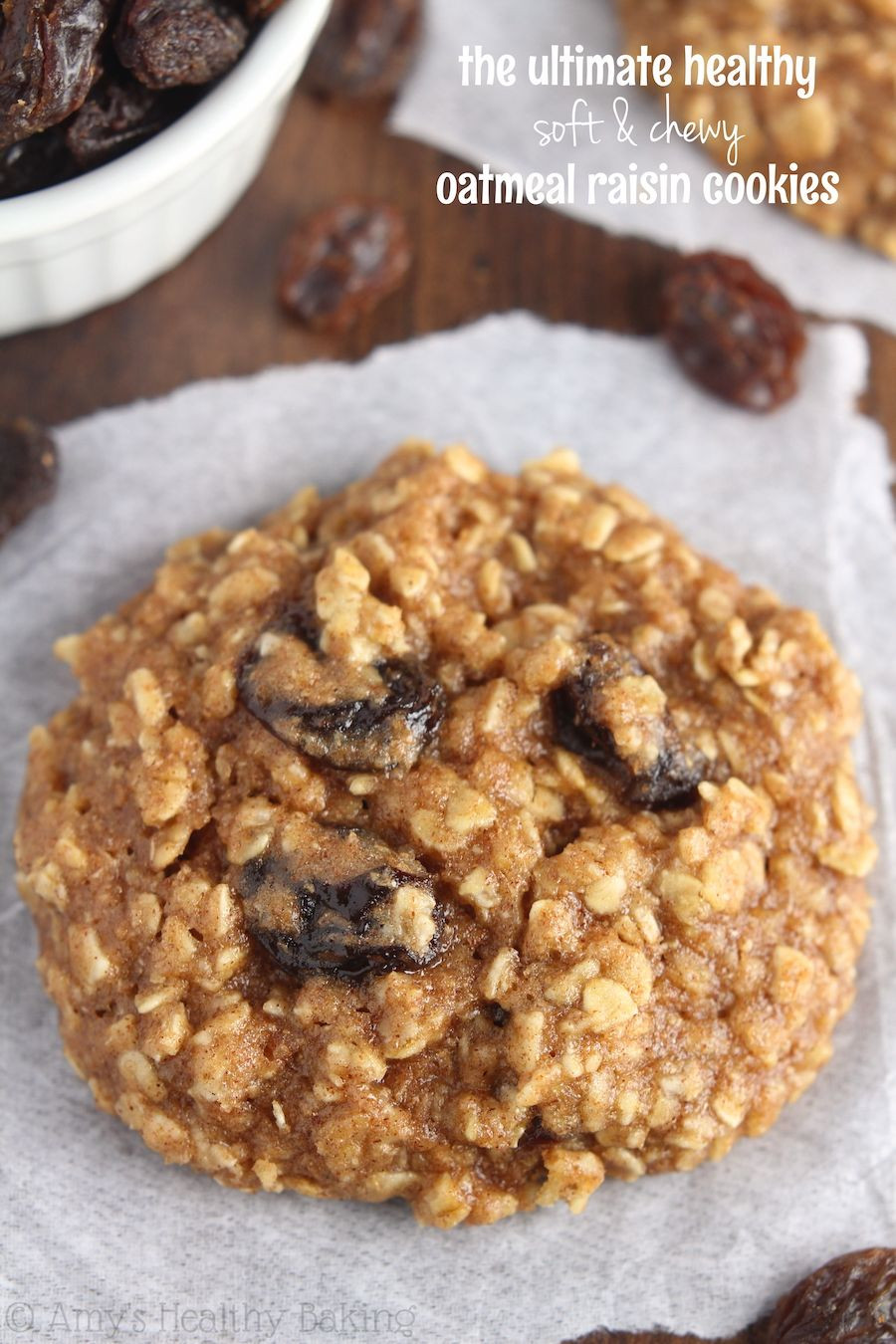 Healthy Oatmeal Raisin Cookies With Honey
 The Ultimate Healthy Soft & Chewy Oatmeal Raisin Cookies
