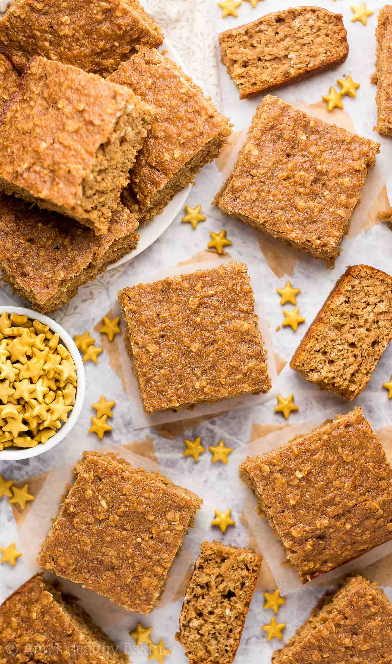 Healthy Oatmeal Snacks
 Healthy Gingerbread Oatmeal Snack Cake