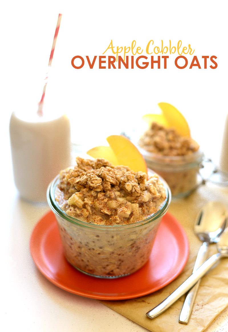 Healthy Oats Breakfast
 Apple Cobbler Overnight Oats Recipe