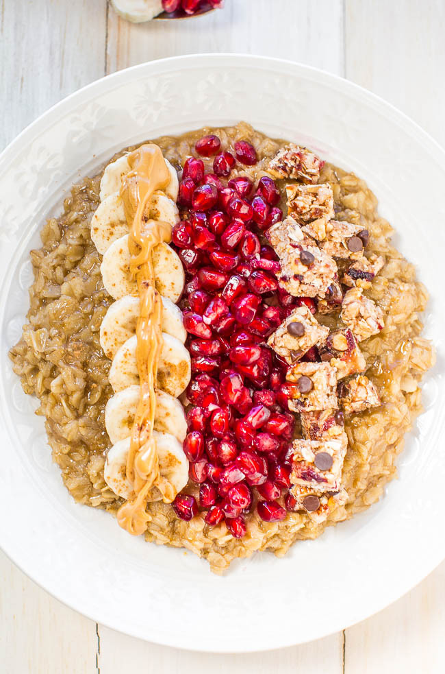 Healthy Oats Breakfast
 Loaded Oatmeal Breakfast Bowl Averie Cooks