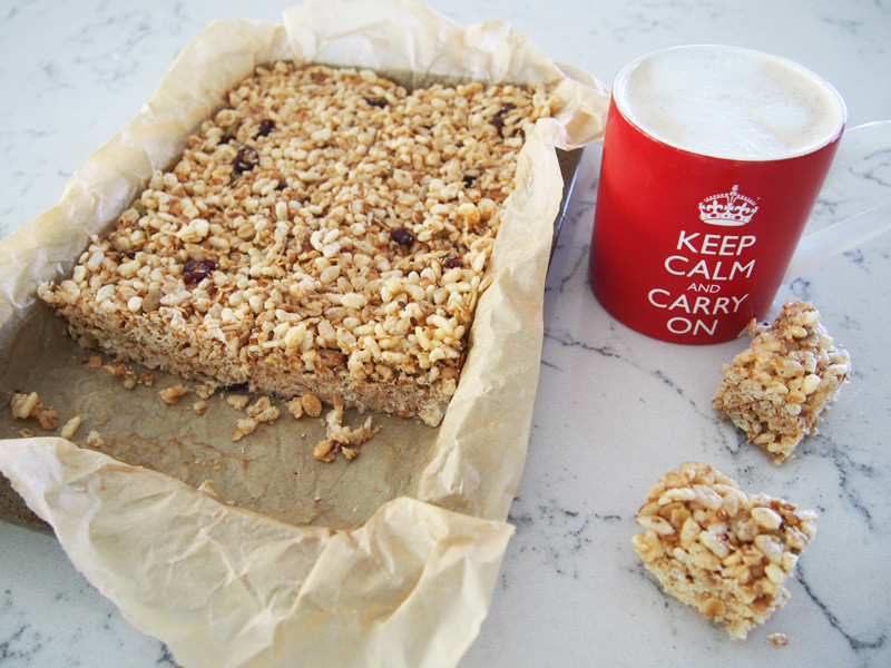 Healthy On The Go Breakfast Bars
 Healthy Breakfast Bars refined sugar free for breakfasts