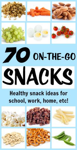 Healthy On The Go Snacks
 70 Portable Healthy Snacks