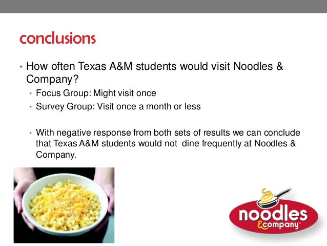 Healthy Options At Noodles And Company
 MKTG 322 Noodles & pany Research Project