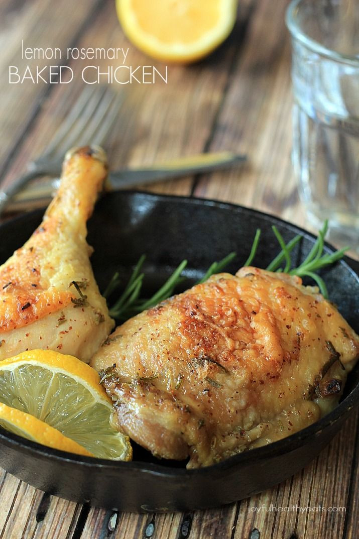 Healthy Oven Baked Chicken Recipes
 Lemon Rosemary Baked Chicken Recipe