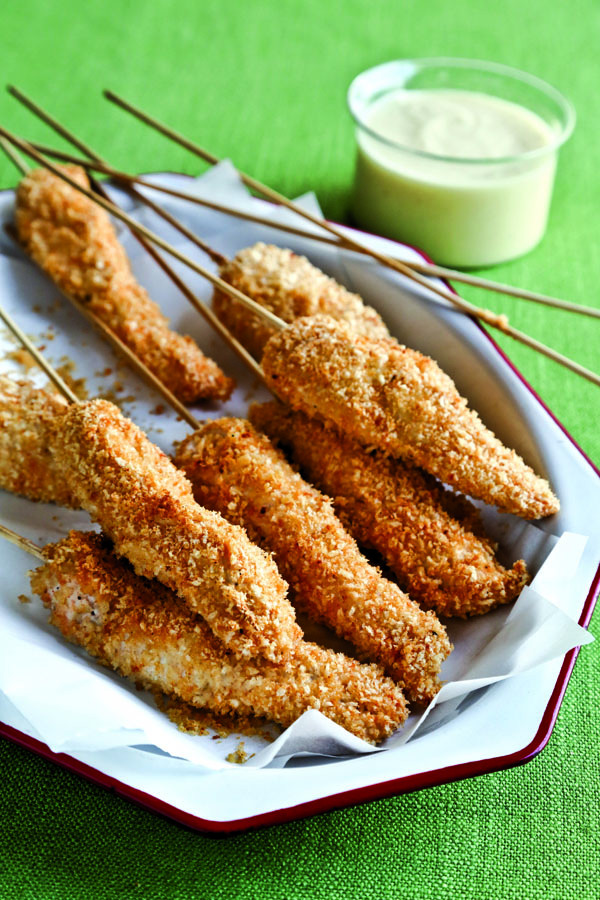 Healthy Oven Fried Chicken
 Healthy Oven Fried Chicken on a Stick Recipe