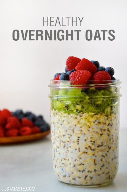 Healthy Overnight Breakfast
 Just a Taste Healthy Overnight Oats with Chia