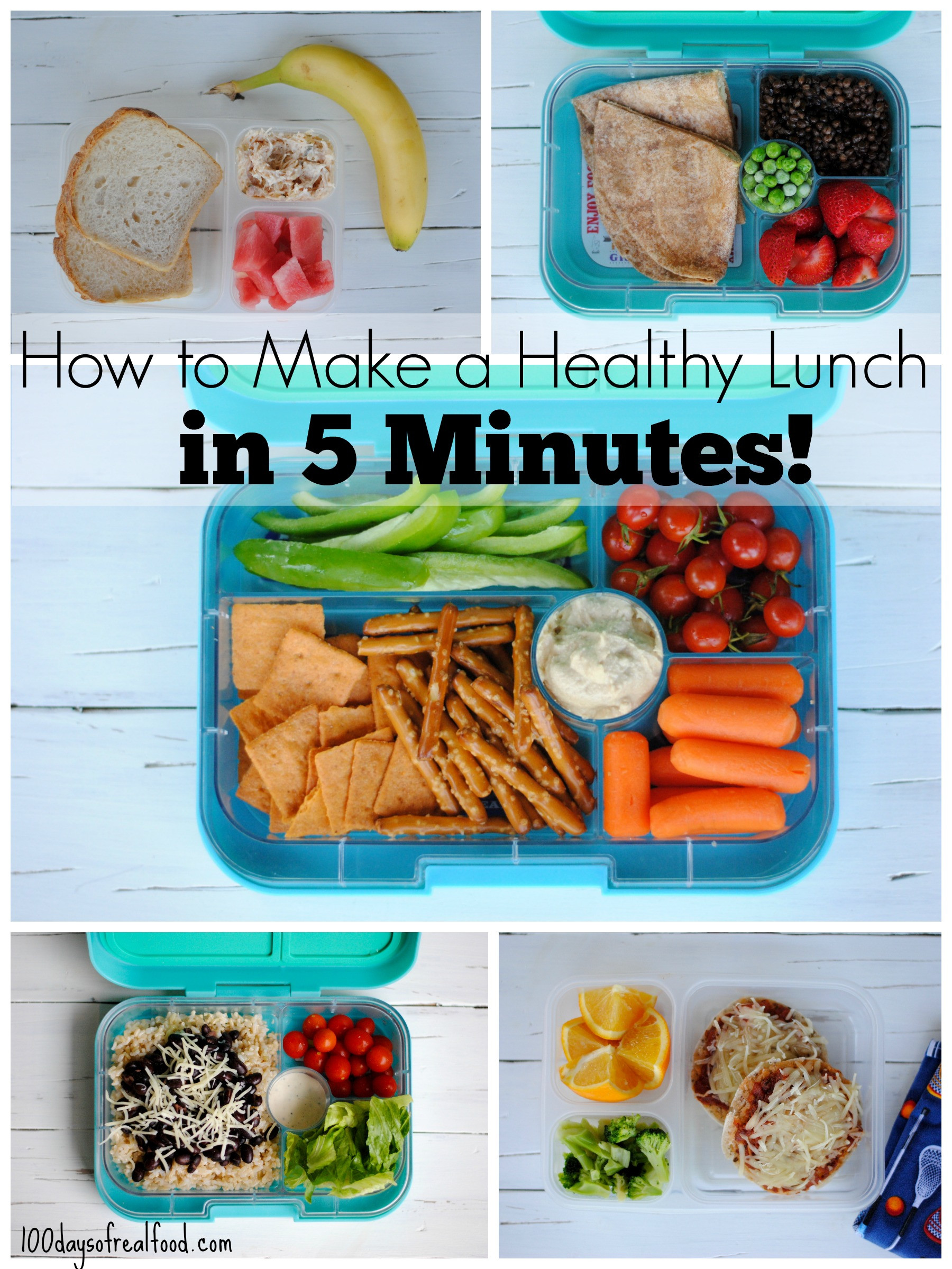 Healthy Packed Lunches
 5 Healthy Packed Lunches in 5 Minutes