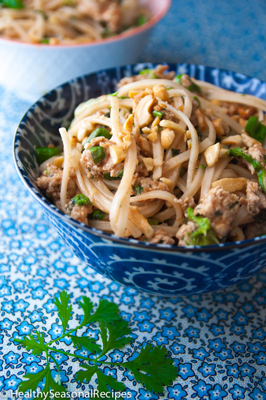 Healthy Pad Thai
 turkey pad thai Healthy Seasonal Recipes