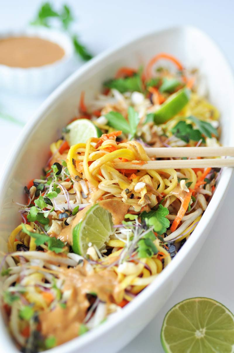 Healthy Pad Thai Sauce
 Raw Super Sprouts Pad Thai with Spicy Peanut Sauce