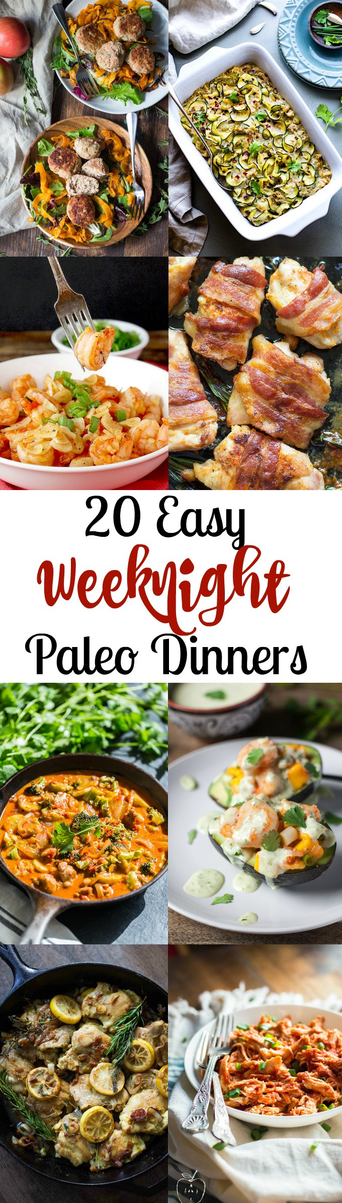 Healthy Paleo Dinners 20 Ideas for 20 Easy Paleo Dinners for Weeknights