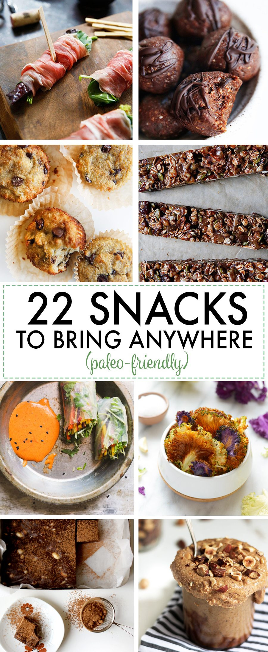 Healthy Paleo Snacks
 22 Paleo friendly Snack Recipes You Can Bring Anywhere