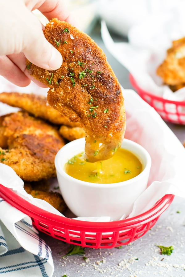 Healthy Pan Fried Chicken
 Paleo Fried Chicken Tenders with Honey Mustard Sauce