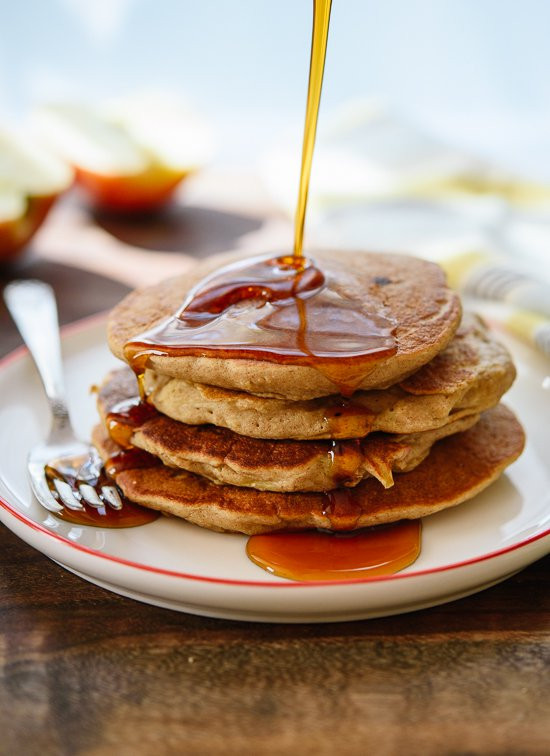 Healthy Pancakes With Oats
 Apple Oatmeal Pancakes Cookie and Kate