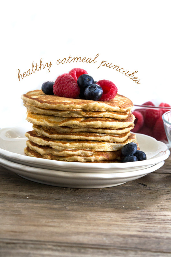 Healthy Pancakes With Oats
 Gluten Free Oatmeal Pancakes