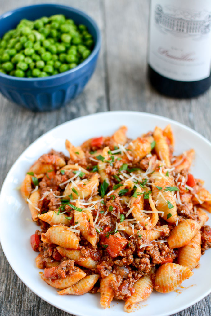 Healthy Pasta Dinners
 Instant Pot Pasta with Meat Sauce