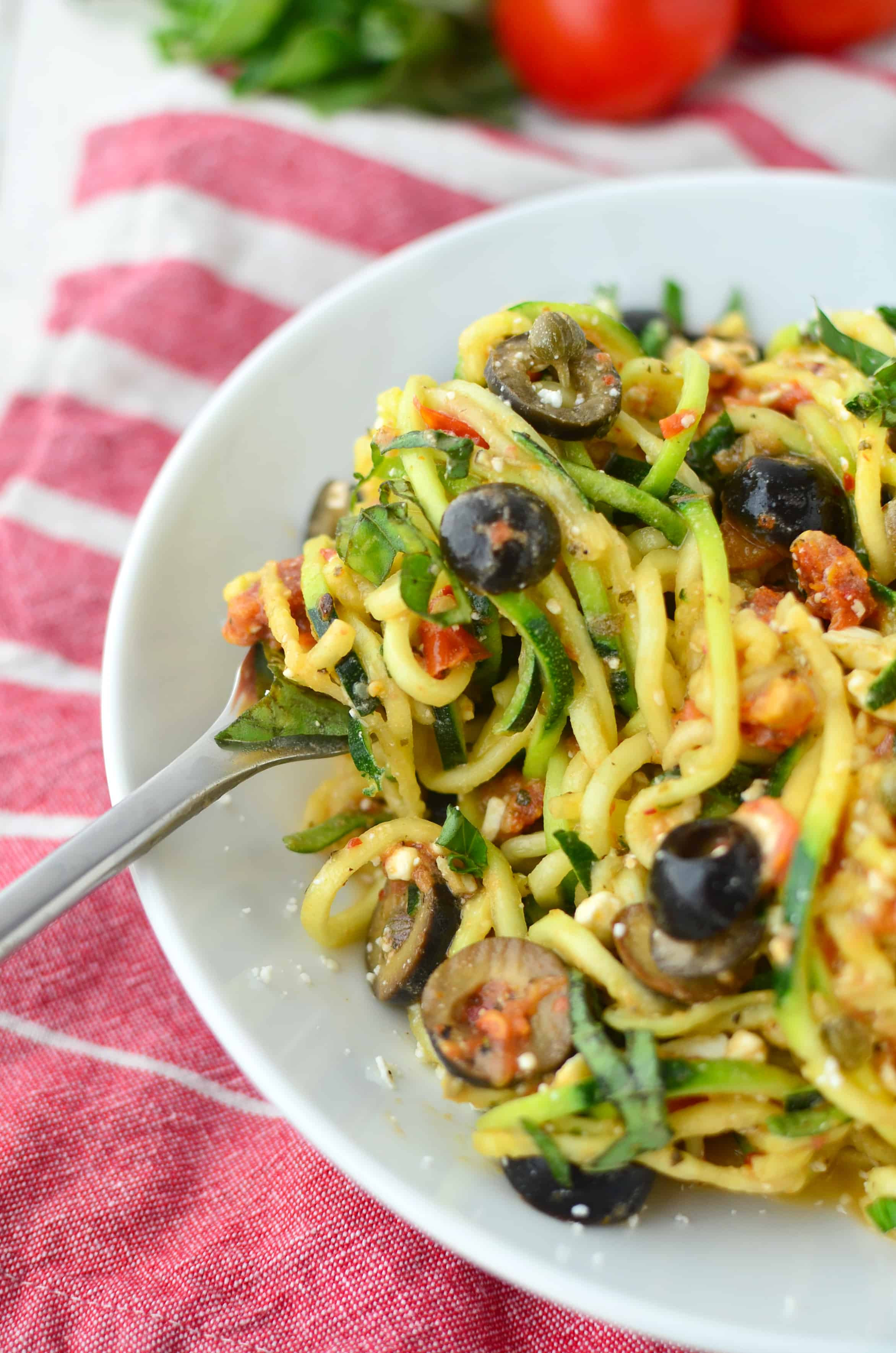 Healthy Pasta Noodles
 Mediterranean Zucchini Noodles Delish Knowledge