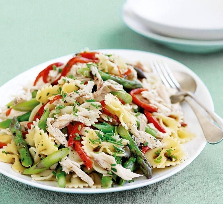 Healthy Pasta Salad With Chicken
 healthy chicken and asparagus pasta