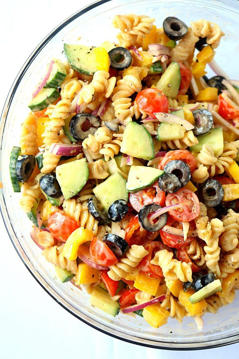 Healthy Pasta Salads
 No Cook Healthy Pasta Salad Healthy veggie pasta salad
