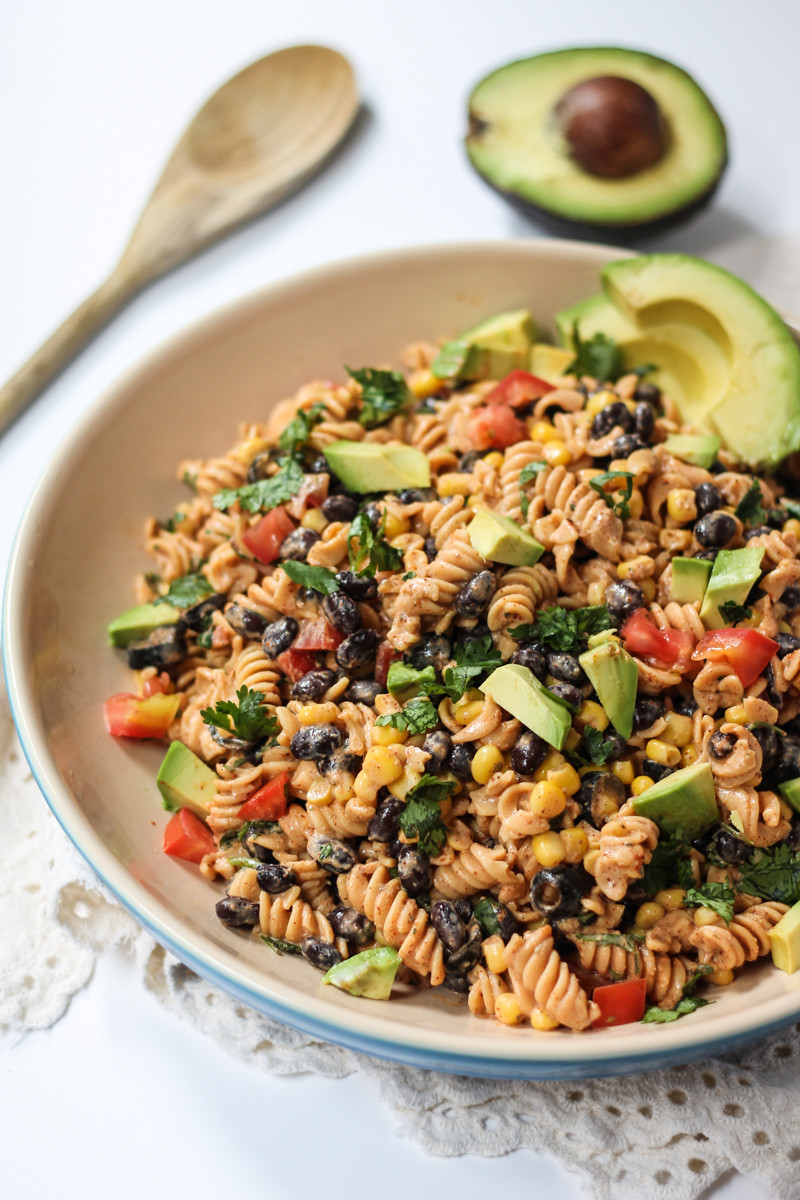 Healthy Pasta Salads
 Healthy Southwest Pasta Salad with Chipotle Lime Greek