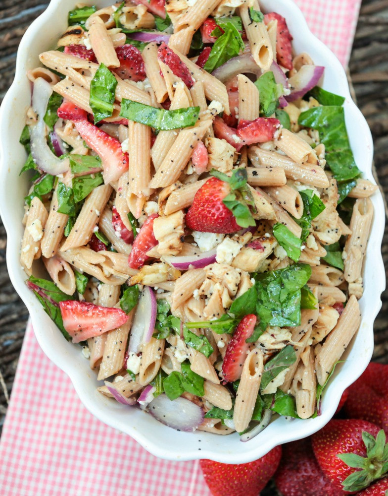 Healthy Pasta Salads
 Healthy Pasta Salad with Strawberry Poppy Seeds and