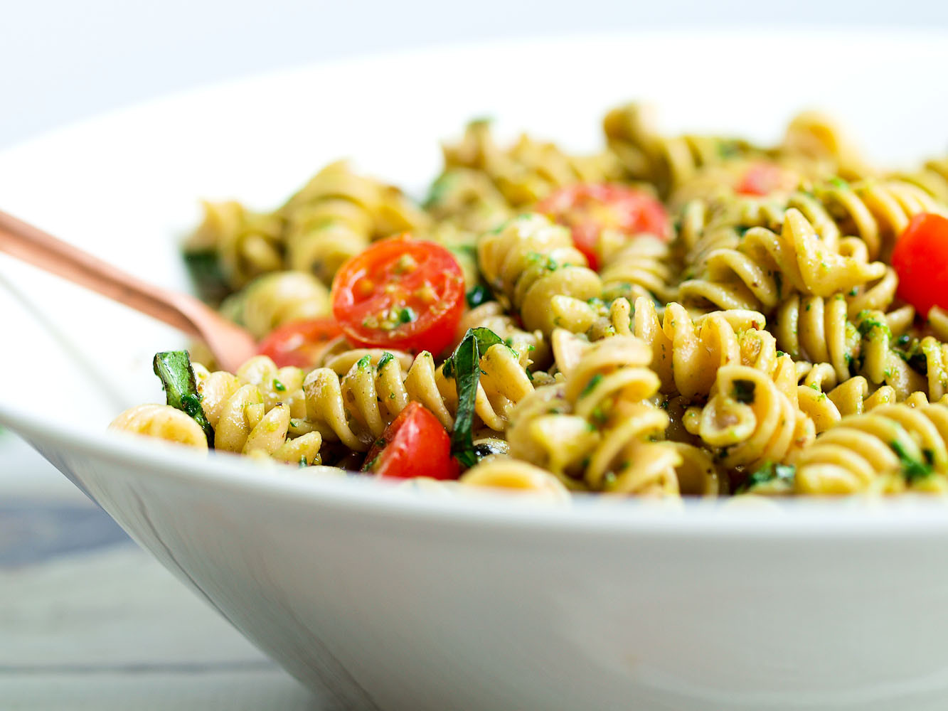 Healthy Pasta Salads
 Pesto Pasta Salad Happy Healthy Mama