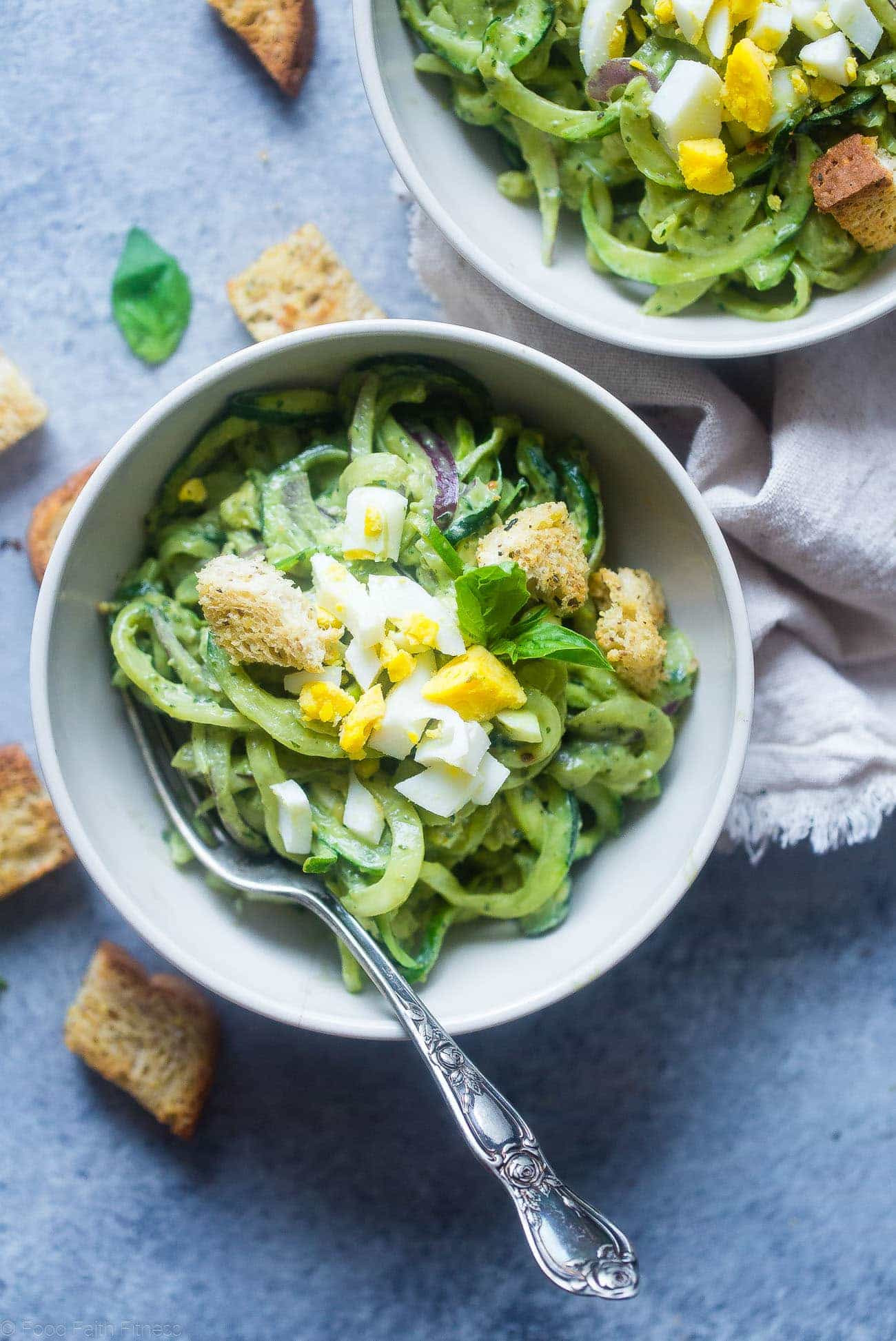 Healthy Pasta Side Dishes
 Avocado Pesto Healthy Pasta Salad with Zucchini Noodles