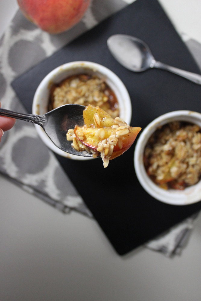 Healthy Peach Cobbler
 Healthy Peach Cobbler for Two