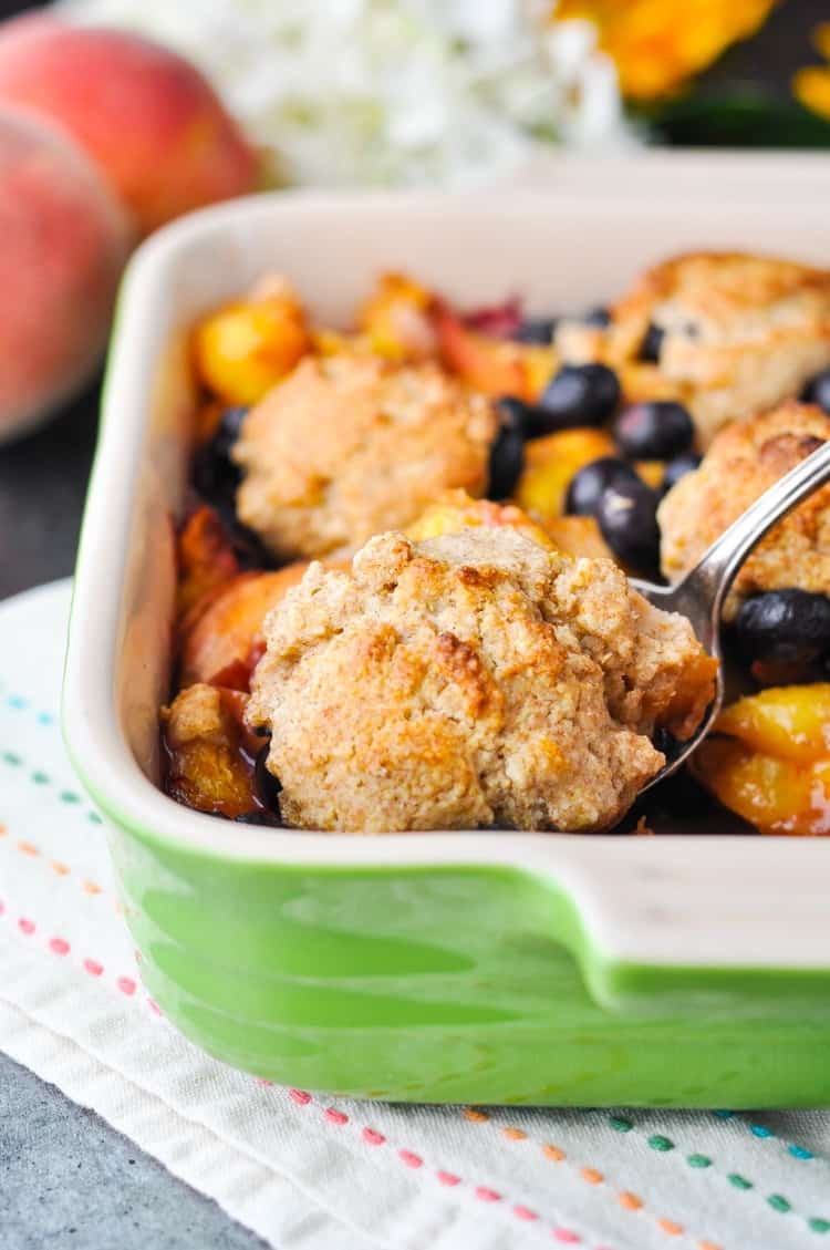 Healthy Peach Cobbler the Best Ideas for Healthy Blueberry Peach Cobbler Our Week In Meals 32