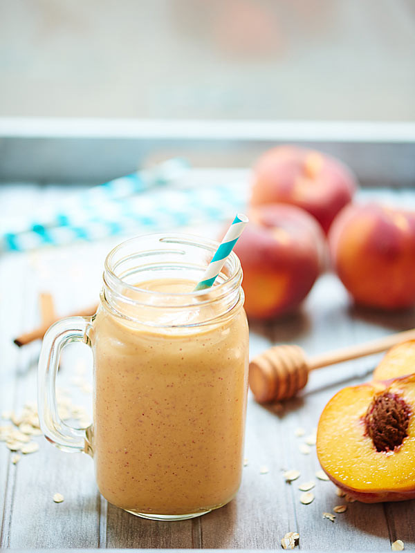 Healthy Peach Cobbler
 Healthy Peach Cobbler Smoothie Ve arian & Gluten Free