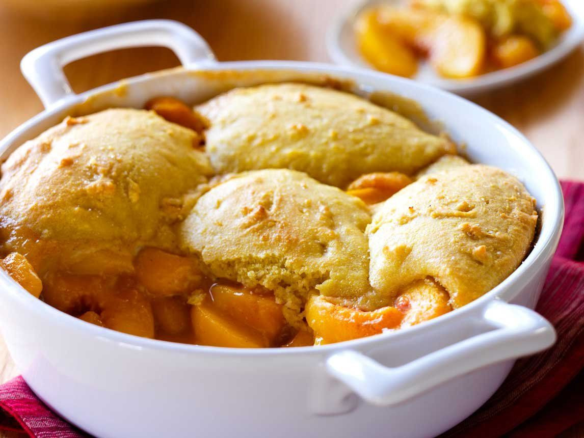 Healthy Peach Cobbler
 Silk Recipes Peach Cobbler