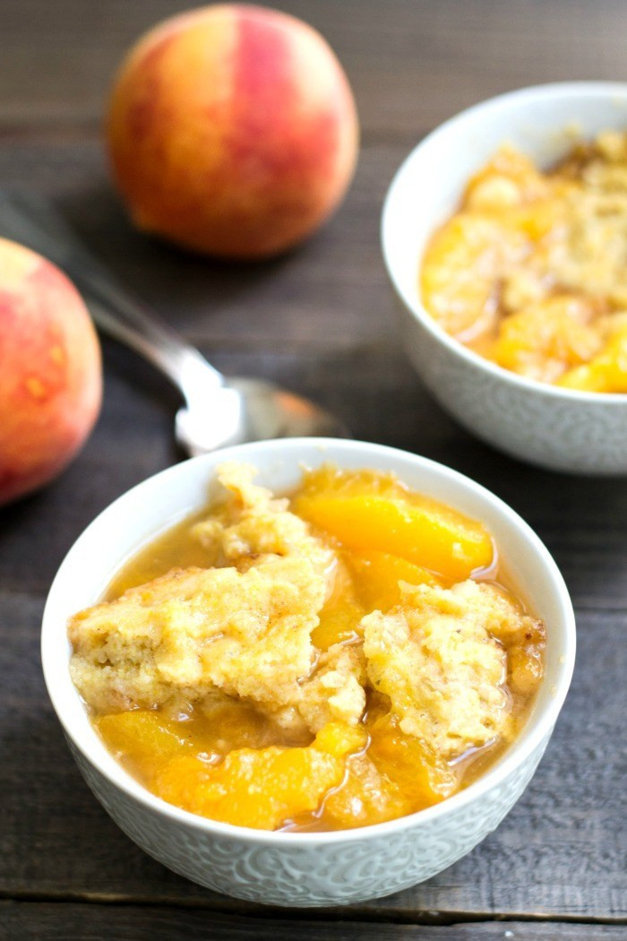 Healthy Peach Dessert Recipes
 Crock Pot Peach Cobbler Real Food Real Deals