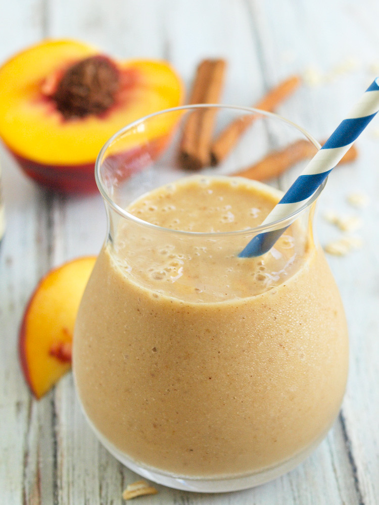 Healthy Peach Desserts
 Healthy Peach Crisp Smoothie Happy Healthy Mama