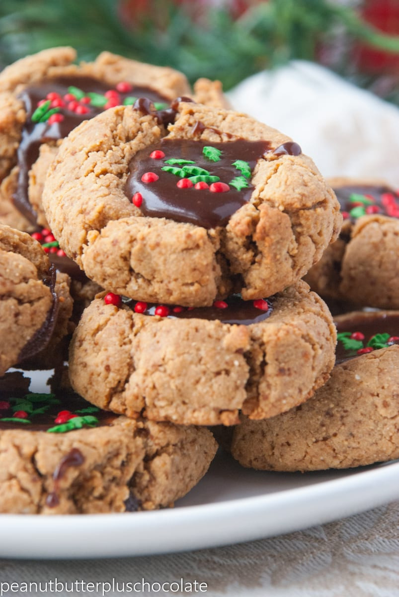 Healthy Peanut Butter Cookies 35 Calories
 Healthy Peanut Butter Chocolate Thumbprint Cookies