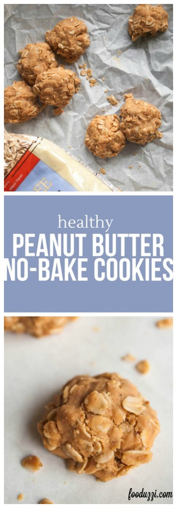 Healthy Peanut Butter Cookies No Sugar
 Healthy Peanut Butter No Bake Cookies Fooduzzi