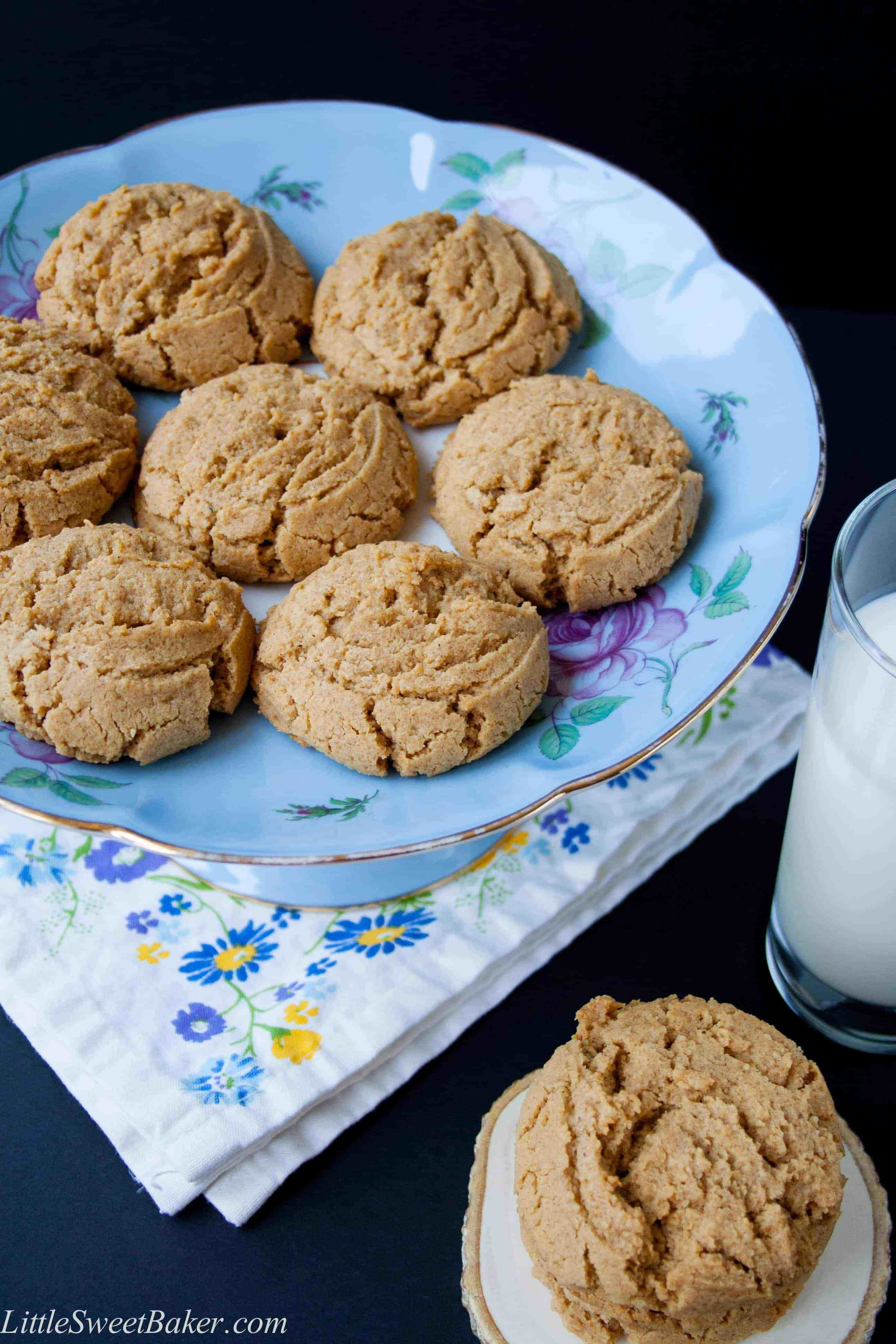 Healthy Peanut Butter Cookies No Sugar
 Healthy Natural Peanut Butter Cookies Little Sweet Baker