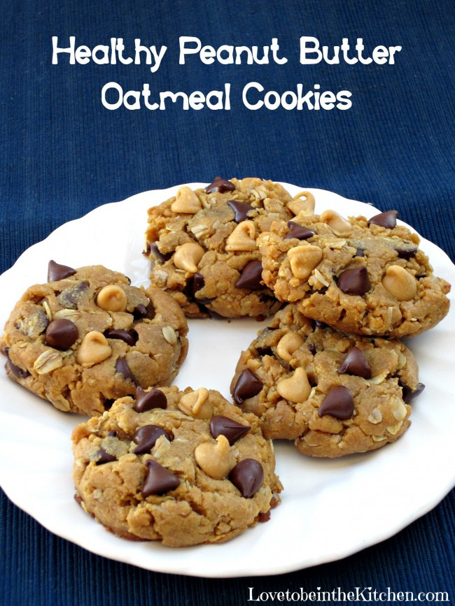 Healthy Peanut Butter Cookies
 Healthy Peanut Butter Oatmeal Cookies Love to be in the