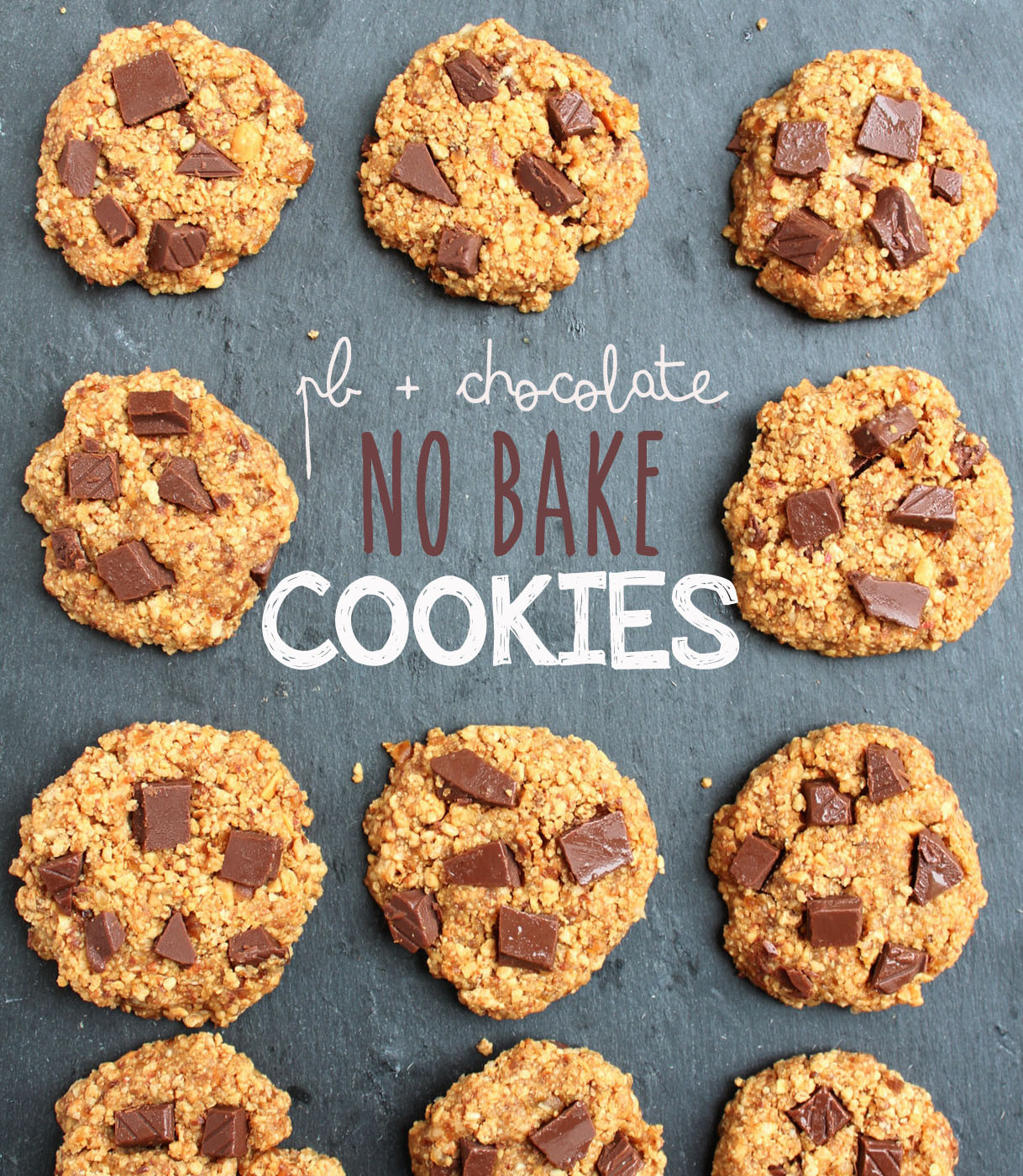 Healthy Peanut Butter No Bake Cookies
 No Bake Healthy Peanut Butter Chocolate Cookies