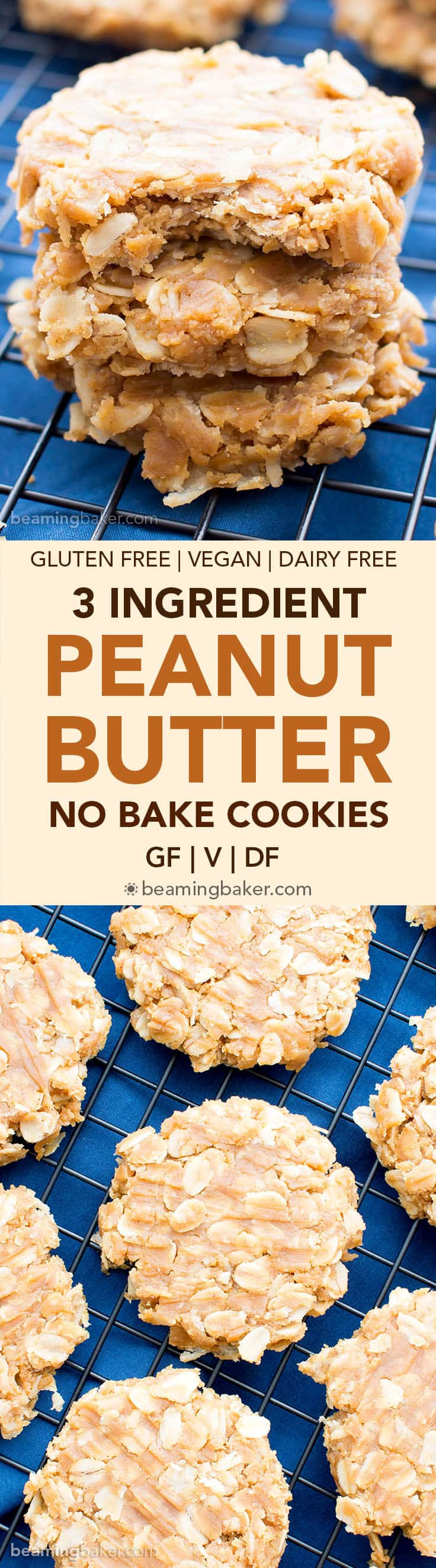 Healthy Peanut Butter No Bake Cookies
 healthy no bake peanut butter oatmeal cookies