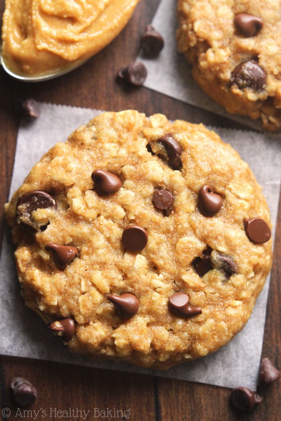 Healthy Peanut Butter Oat Cookies
 Chocolate Chip Peanut Butter Oatmeal Cookies Recipe Video