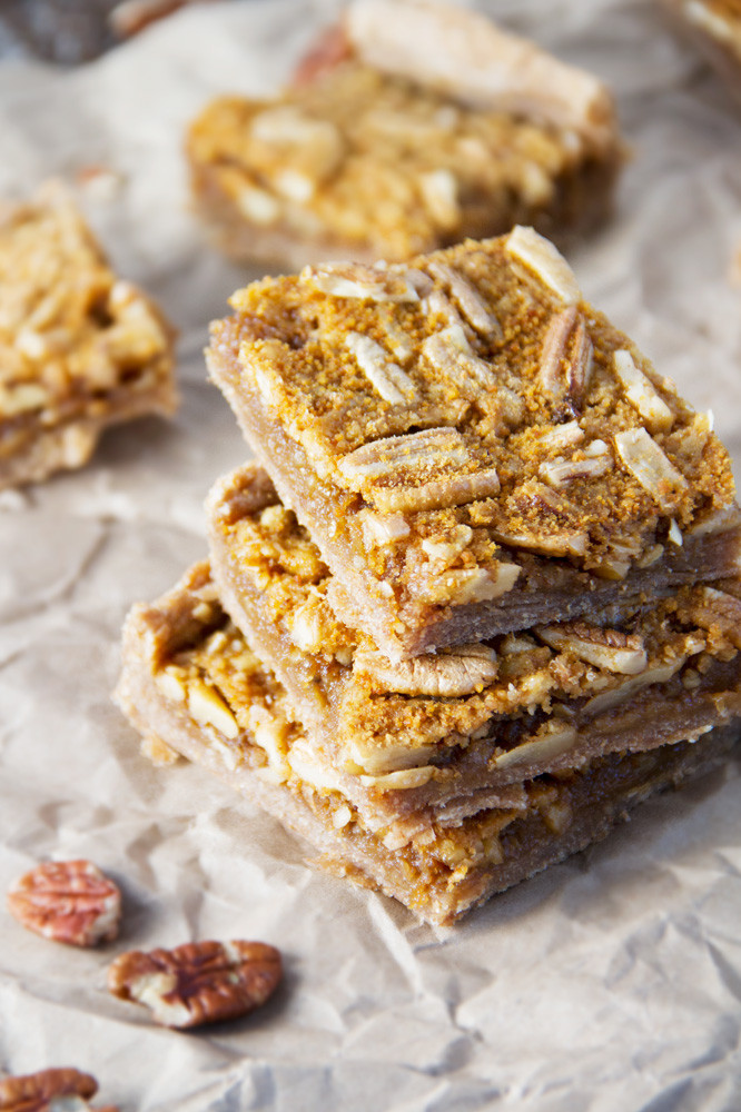 Healthy Pecan Pie Bars
 Pecan Pie Bars Jar Lemons