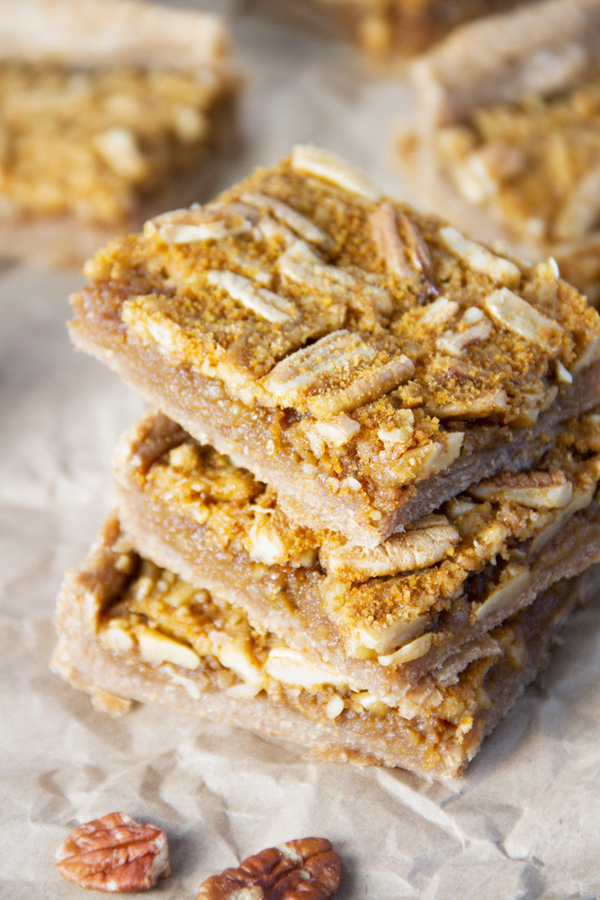 Healthy Pecan Pie Bars
 Pecan Pie Bars Jar Lemons