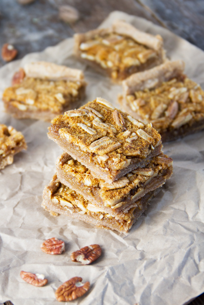 Healthy Pecan Pie Bars
 Pecan Pie Bars Jar Lemons