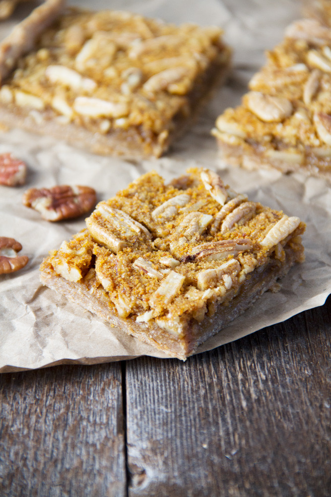 Healthy Pecan Pie Bars
 Pecan Pie Bars Jar Lemons