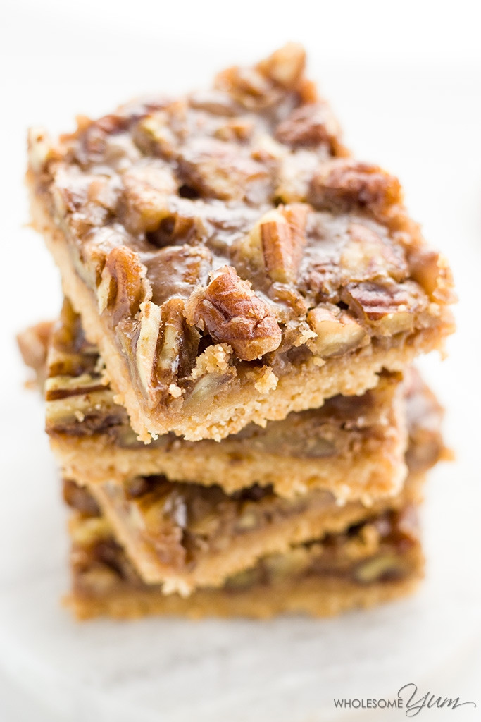 Healthy Pecan Pie Bars
 Paleo Pecan Pie Bars Low Carb Gluten free