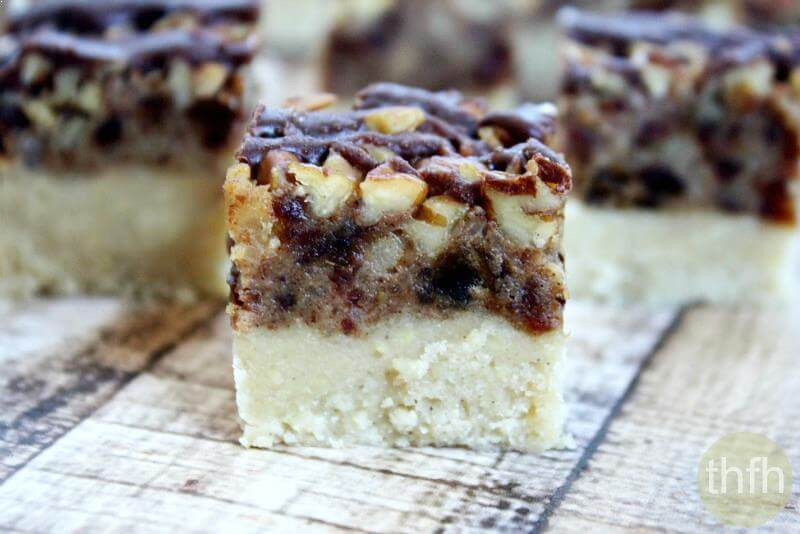 Healthy Pecan Pie Bars
 Gluten Free Vegan Pecan Pie Bars