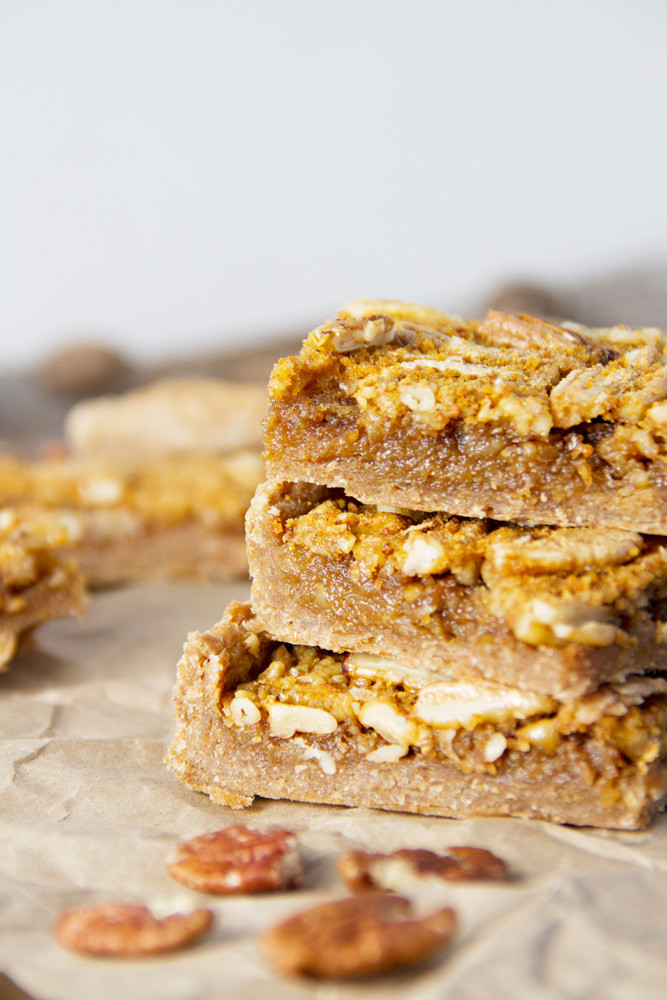 Healthy Pecan Pie Bars
 Pecan Pie Bars Jar Lemons