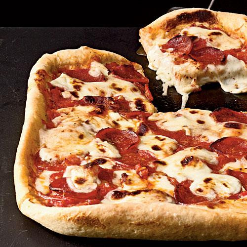 Healthy Pepperoni Pizza
 Pepperoni Deep Dish Pizza Healthy Pizza Recipes