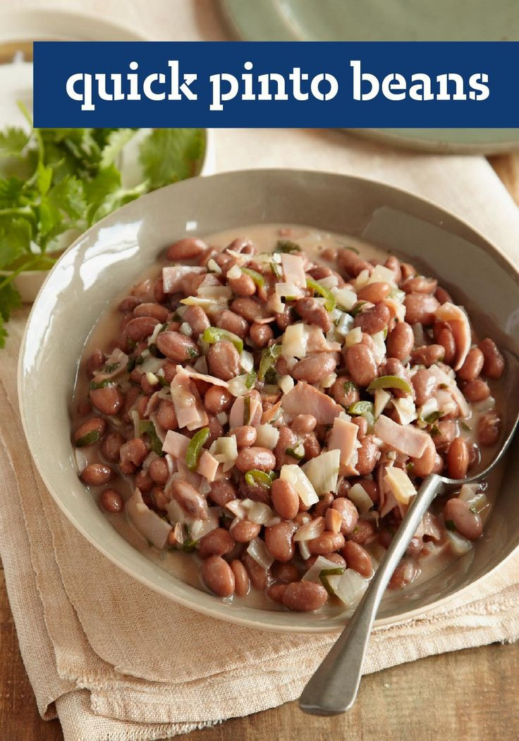 Healthy Pinto Bean Recipes
 Quick Pinto Beans This spicy healthy living recipe is