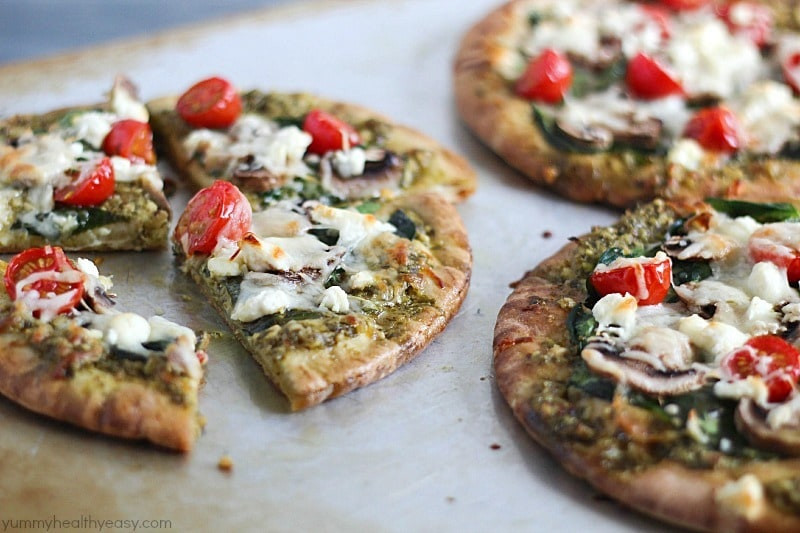 Healthy Pita Bread
 Easy Pesto Pita Bread Pizzas Yummy Healthy Easy